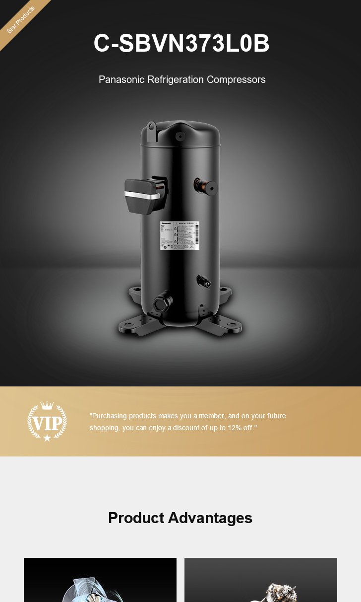 Panasonic Compressor C-SBVN373L0B, technical parameters pdf, structure diagram